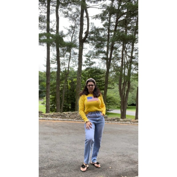 Polo Ralph Lauren Yellow Flag knit Sweater Small - Picture 7 of 7